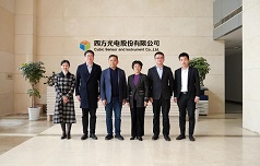 井岡山經(jīng)開區(qū)黨工委副書記郭晶晶一行蒞臨四方光電考察